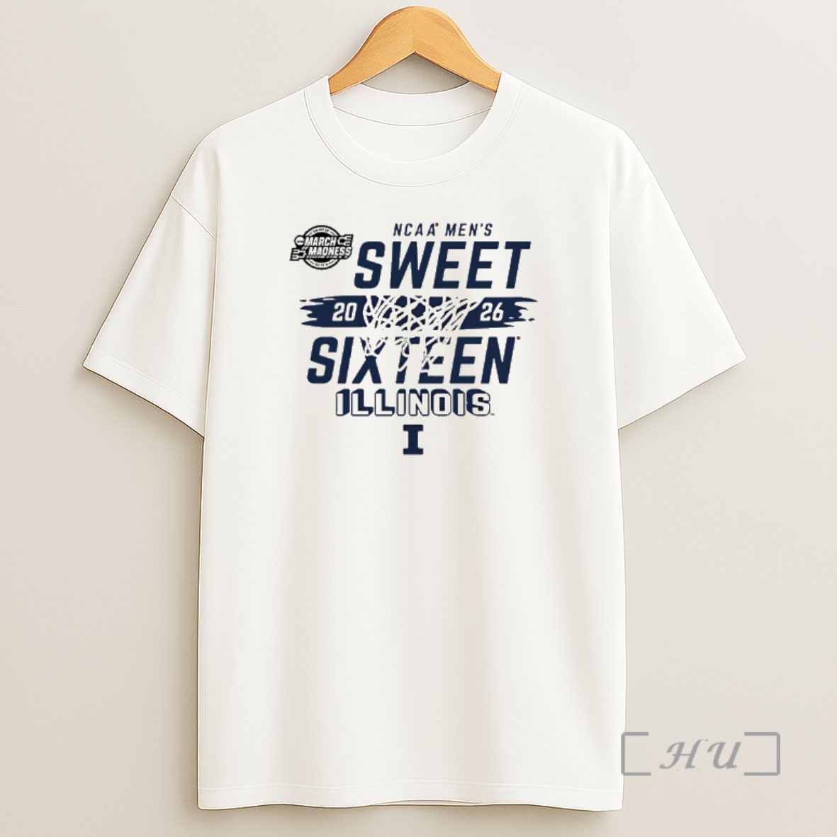 Officials Illinois Fighting Illini 2026 Ncaa March Madness Sweet 16 Bound Net Shirt Sweatshirt Tee