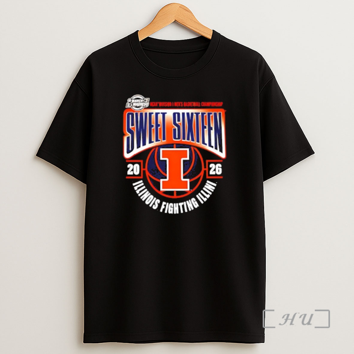 Officials Illinois Fighting Illini Mens Basketball 2026 Ncaa March Madness Sweet 16 Shirt Sweatshirt Tee