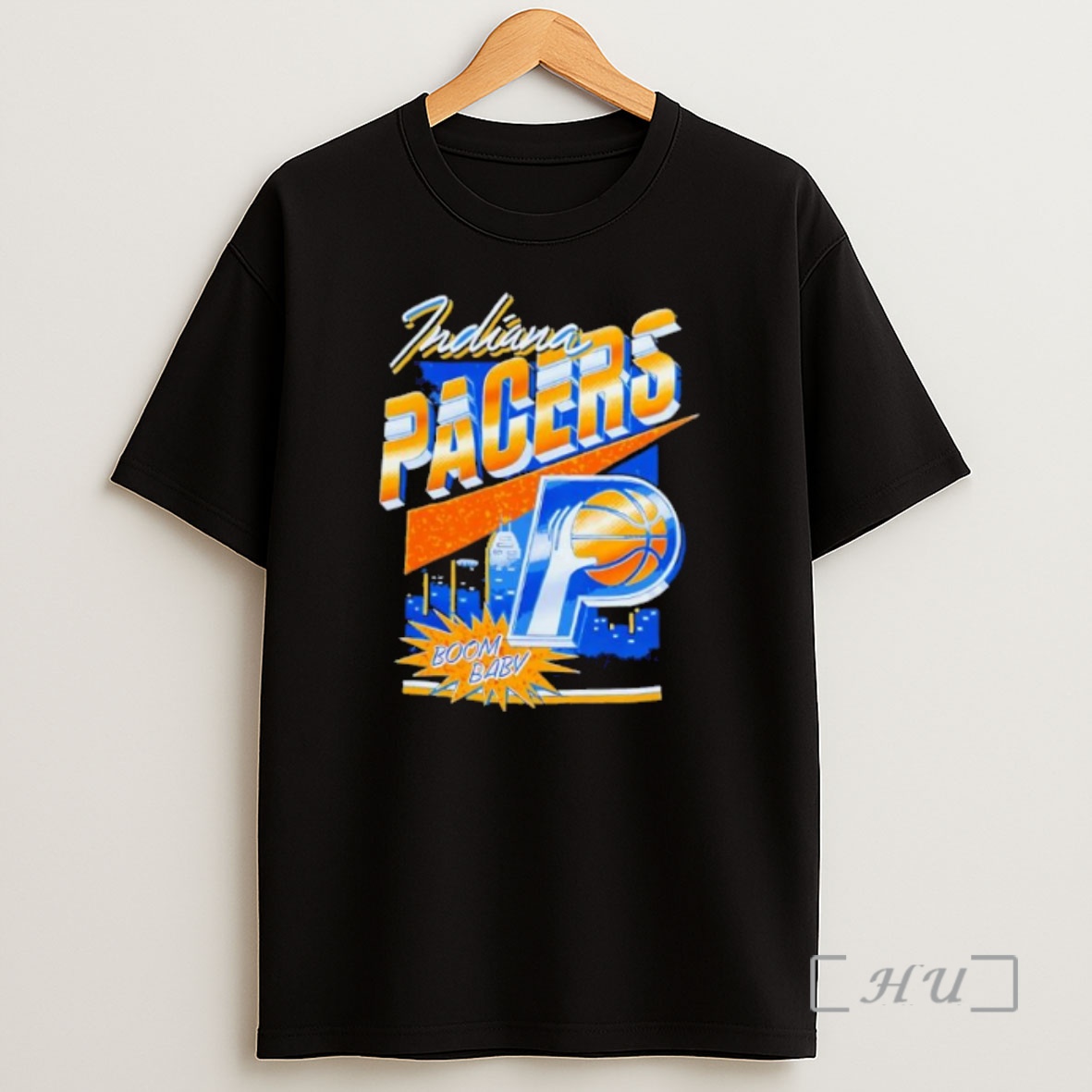 Officials Indiana Pacers Basketball Boom Baby City Skyline Graphic Shirt Sweatshirt Tee