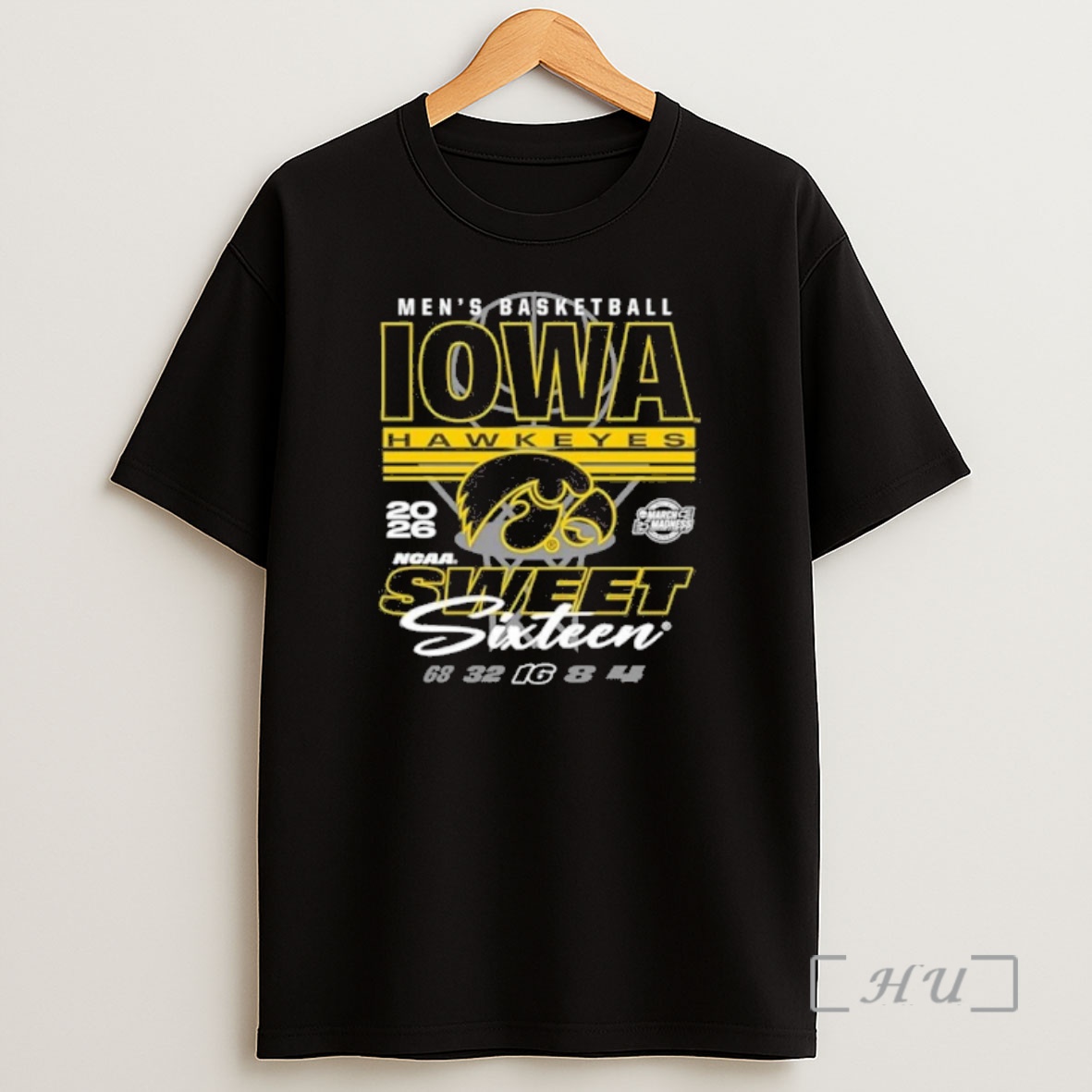 Officials Iowa Hawkeyes 2026 Ncaa Mens March Madness Sweet 16 Bound Net Shirt Sweatshirt Tee
