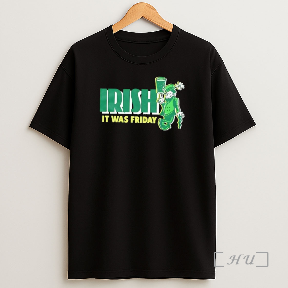 Officials Irish It Was Friday Leprechaun Balancing Stout On Finger Shirt Sweatshirt Tee