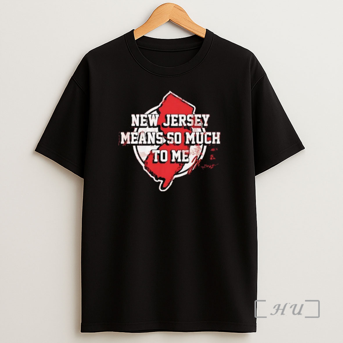 Officials Jack Hughes New Jersey Means So Much To Me Shirt Sweatshirt Tee