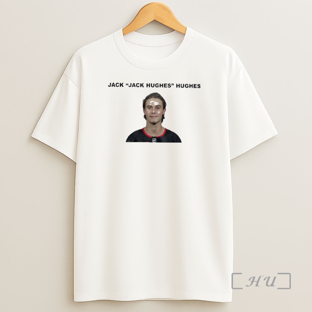 Officials Jack Jack Hughes Hughes Hockey Player Portrait Shirt Sweatshirt Tee