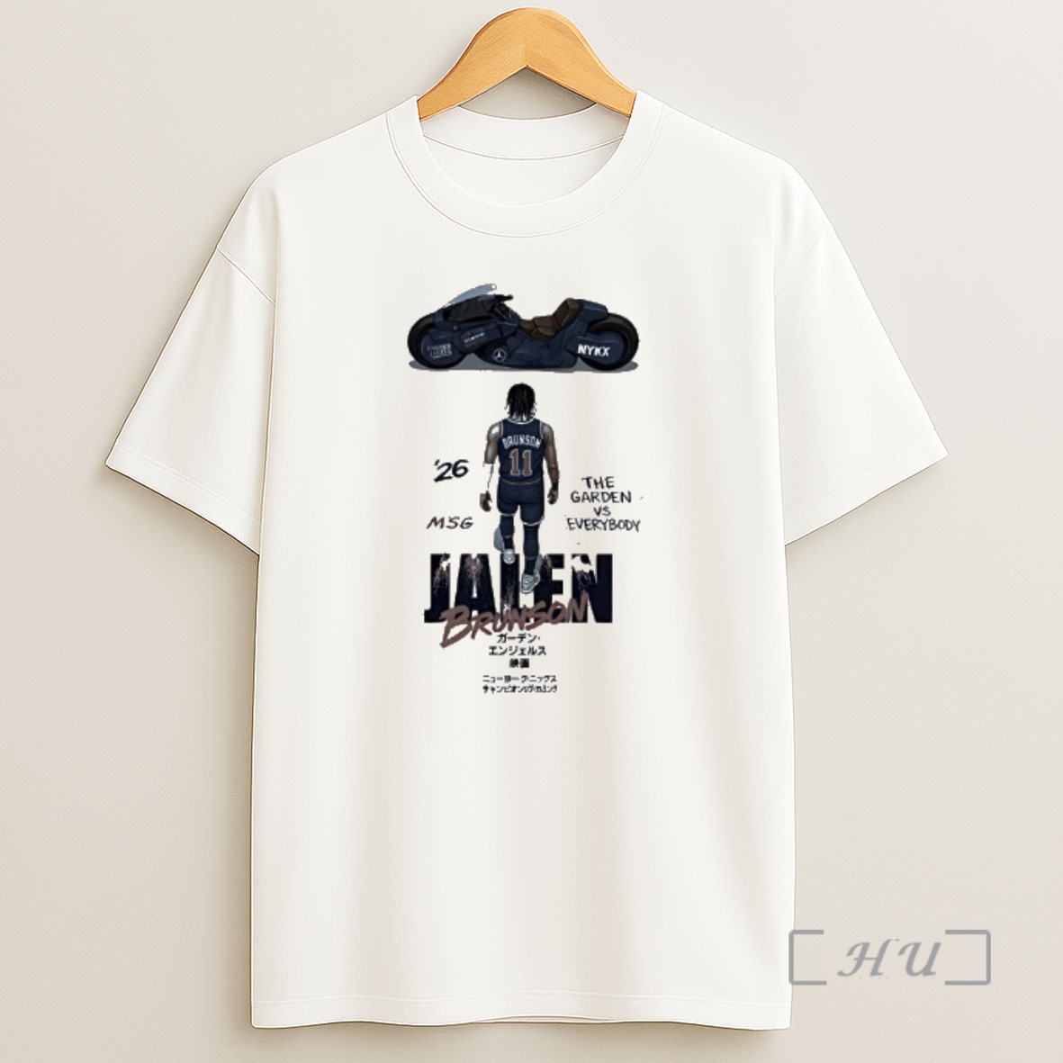 Officials Jalen Brunson New York Knicks Akira Style Motorcycle Shirt Sweatshirt Tee