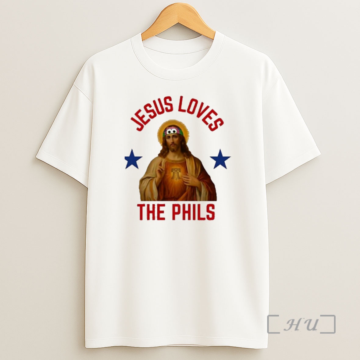 Officials Jesus Loves The Phils Philadelphia Baseball Liberty Bell Shirt Sweatshirt Tee