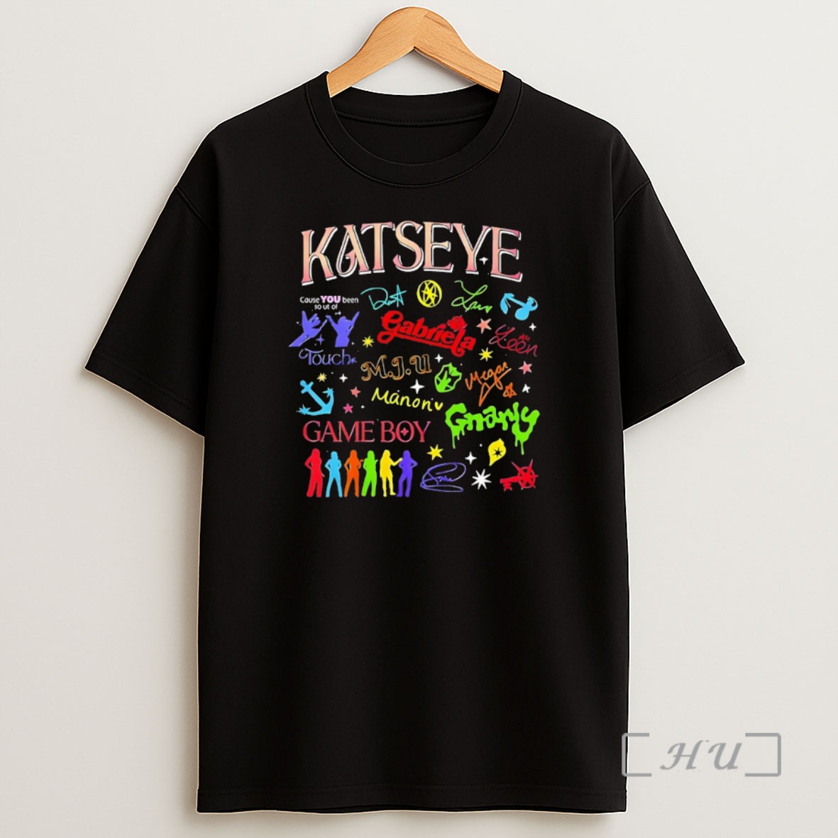 Officials Katseye The Beautiful Chaos Tour Kpop Game Boy Vintage Shirt Sweatshirt Tee