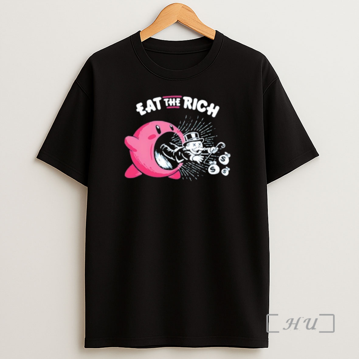 Officials Kirby Eat The Rich Monopoly Man Parody Shirt Sweatshirt Tee