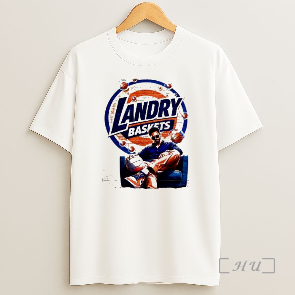 Officials Landry Baskets Basketball Player Sitting In Chair Graphic Shirt Sweatshirt Tee