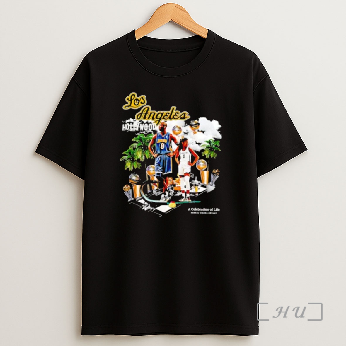 Officials Los Angeles Hollywood Kobe And Gianna Celebration Life Shirt Sweatshirt Tee