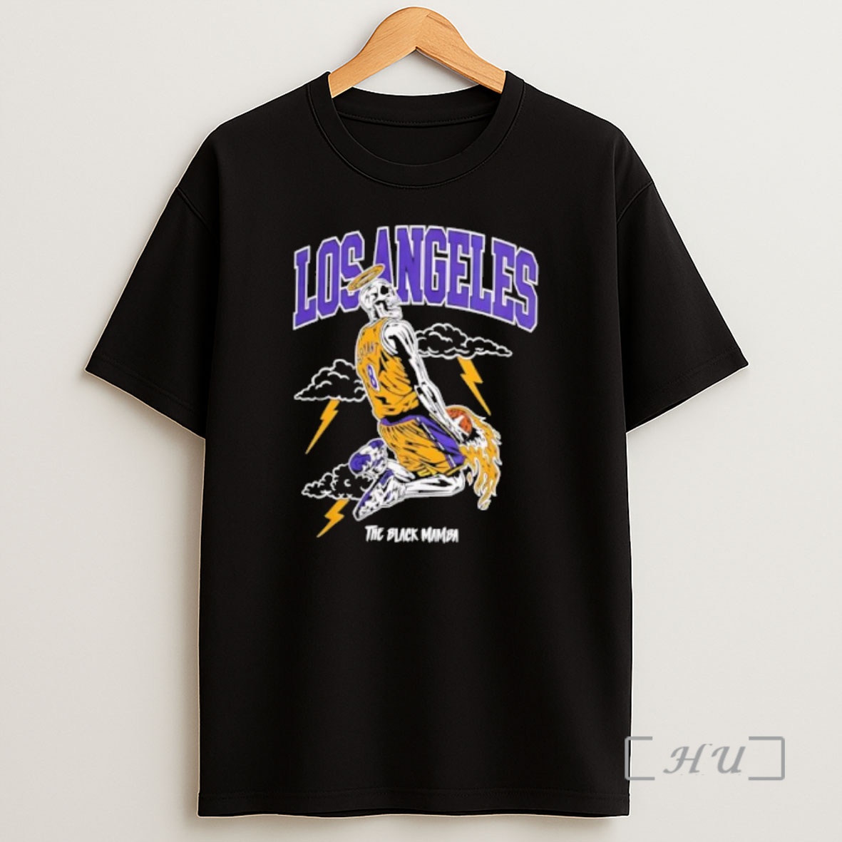 Officials Los Angeles Kobe Bryant 8 Skeleton Halo Black Mamba Shirt Sweatshirt Tee