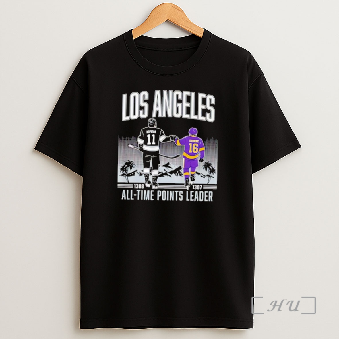 Officials Los Angeles Kopitar 11 Dionne 16 Points Leader Shirt Sweatshirt Tee