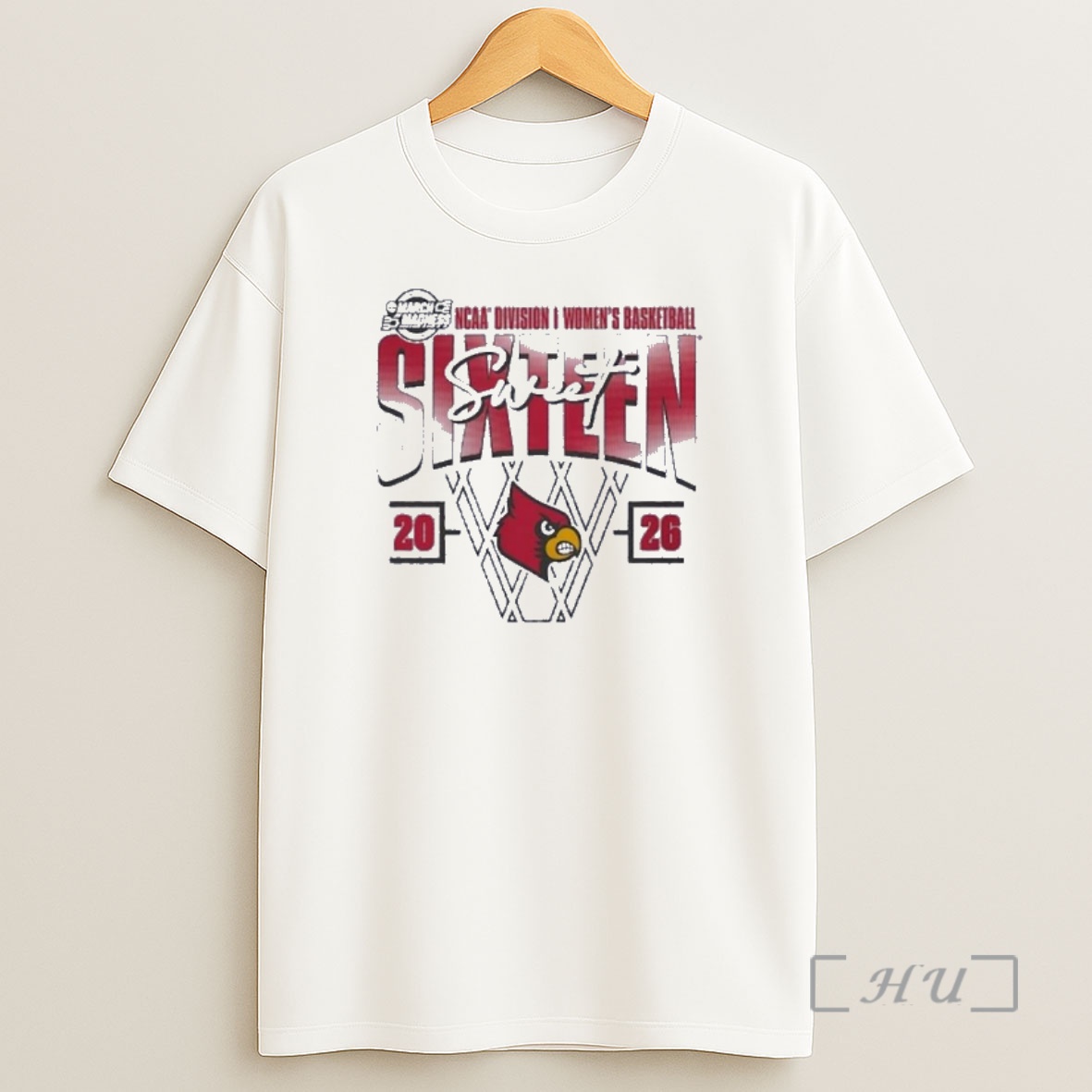 Officials Louisville Cardinals Womens Basketball Sweet 16 Court Shot Shirt Sweatshirt Tee