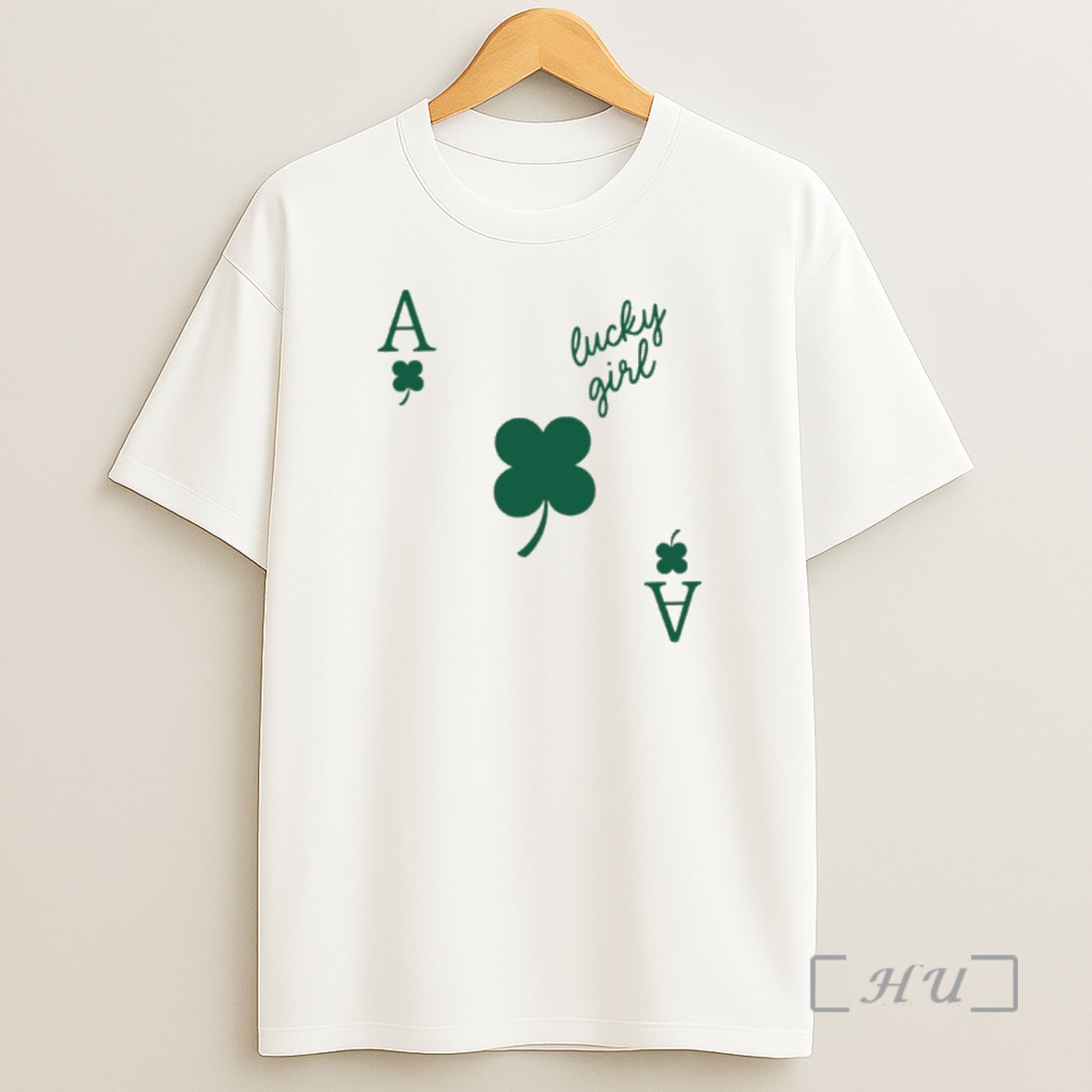Officials Lucky Girl Clover Ace Four Leaf Clover Shirt Sweatshirt Tee