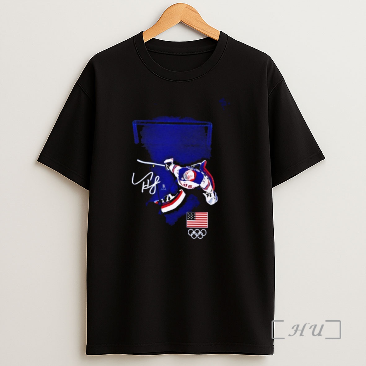 Officials Mens Usa Hockey Connor Hellebuyck Gold Medal Save Shirt Sweatshirt Tee