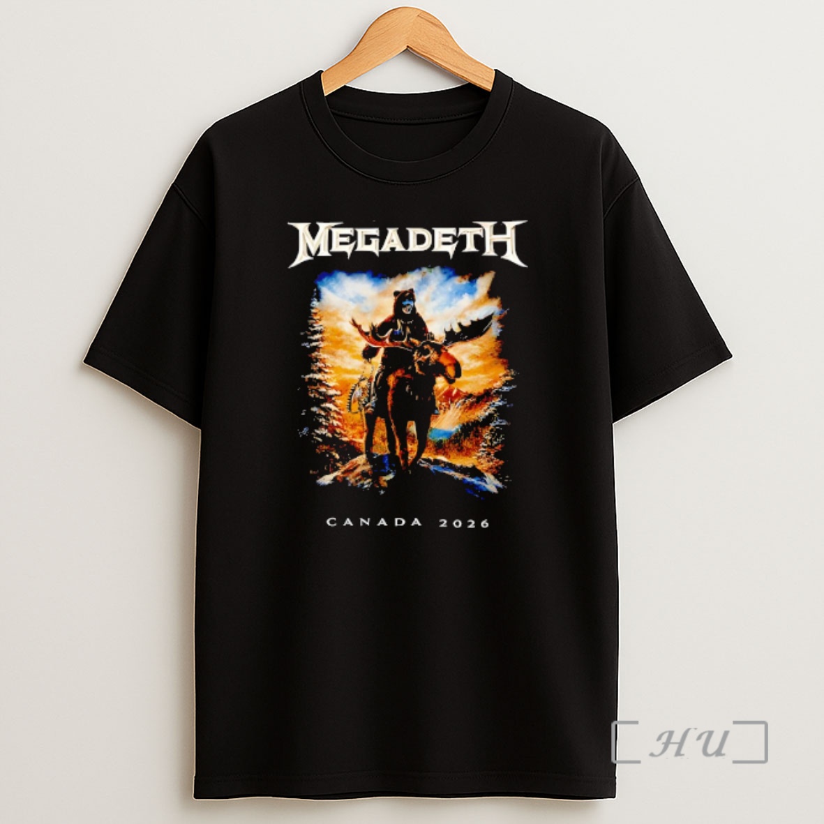 Officials Merch Vic Riding Reindeer Megadeth Canada 2026 Tour Shirt Sweatshirt Tee