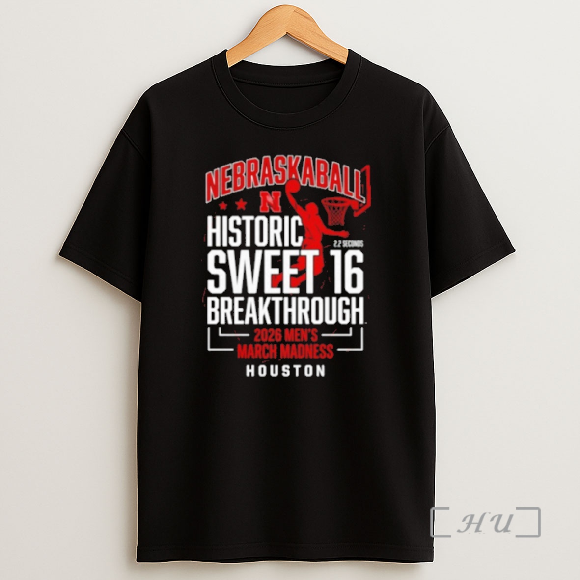 Officials Nebraska Cornhuskers Sweet 16 2026 Mens March Madness Logo Shirt Sweatshirt Tee