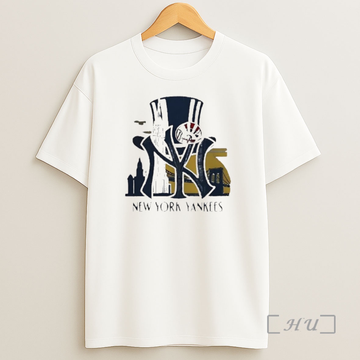 Officials New York Yankees Uncle Sam Hat Skyline Shirt Sweatshirt Tee