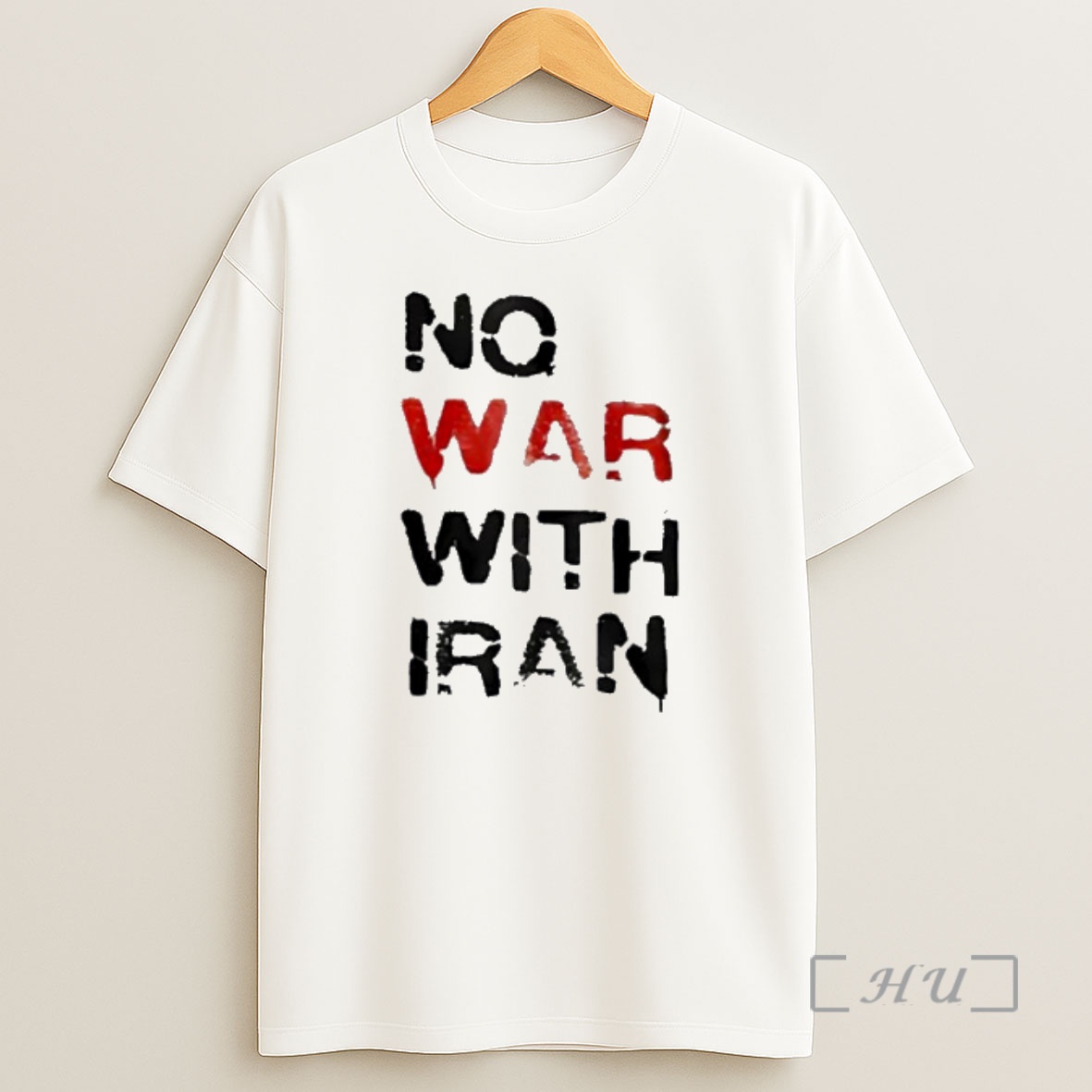 Officials No War With Iran Red And Black Stencil Shirt Sweatshirt Tee