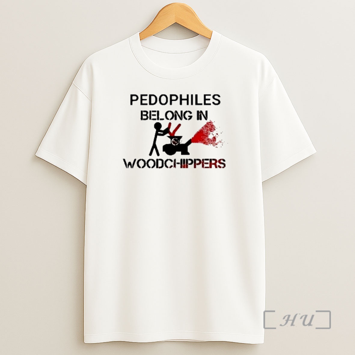 Officials Pedophiles Belong In Woodchippers Stick Figure Graphic Shirt Sweatshirt Tee