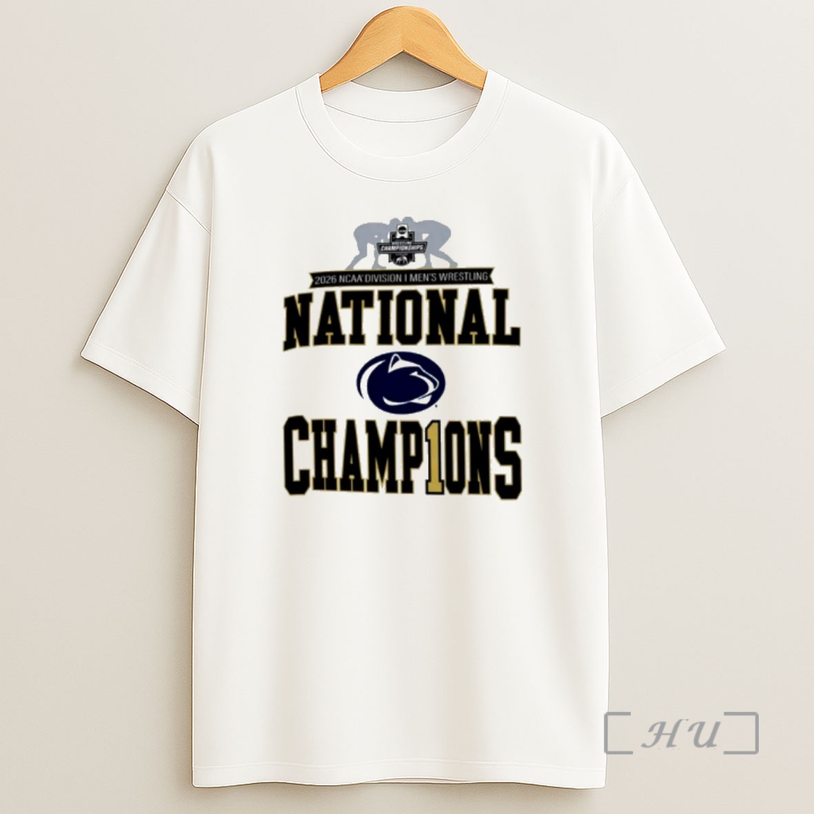 Officials Penn State Nittany Lions 2026 Ncaa Mens Wrestling National Champions Logo Shirt Sweatshirt Tee