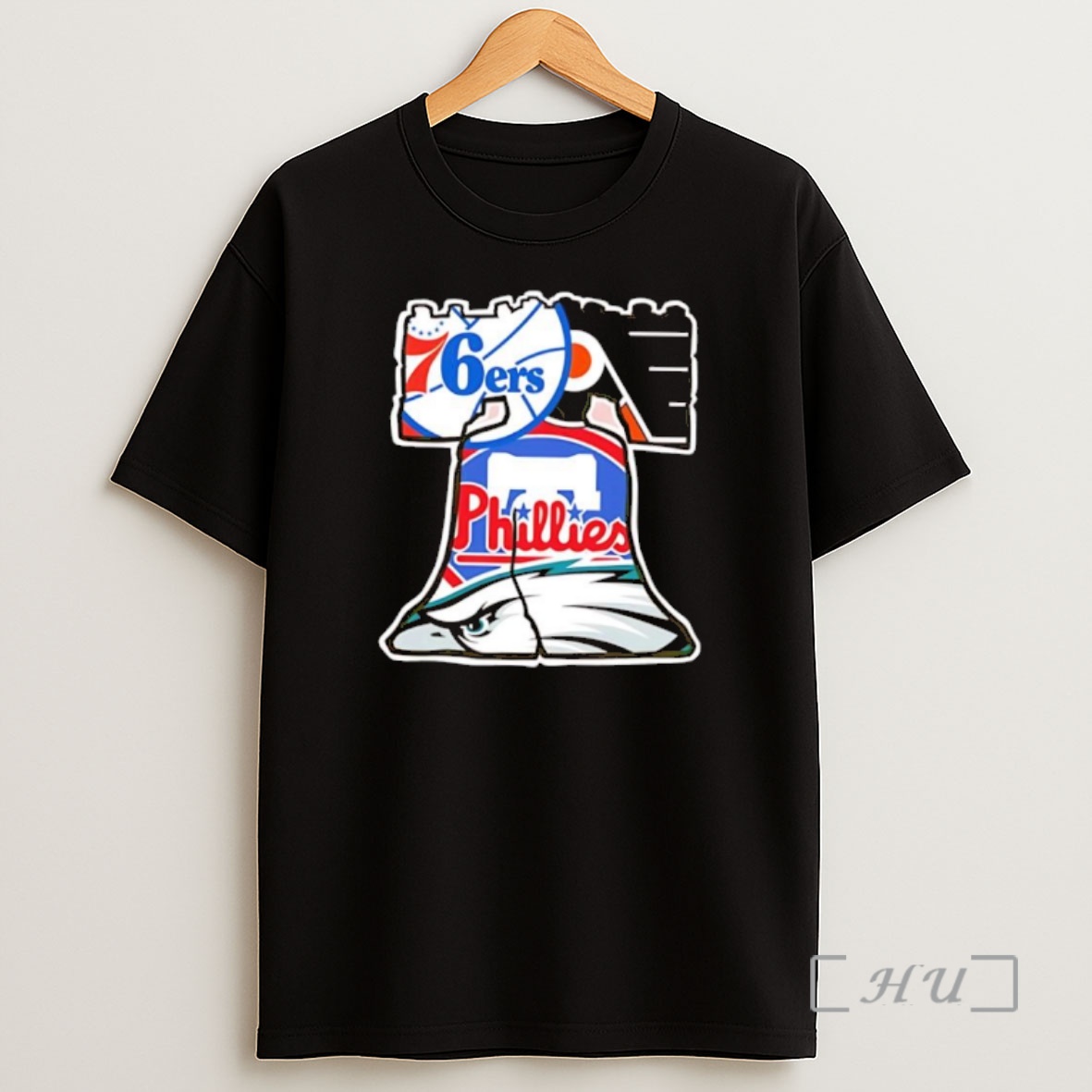 Officials Philadelphia 76ers Phillies Eagles Liberty Bell Sports Shirt Sweatshirt Tee