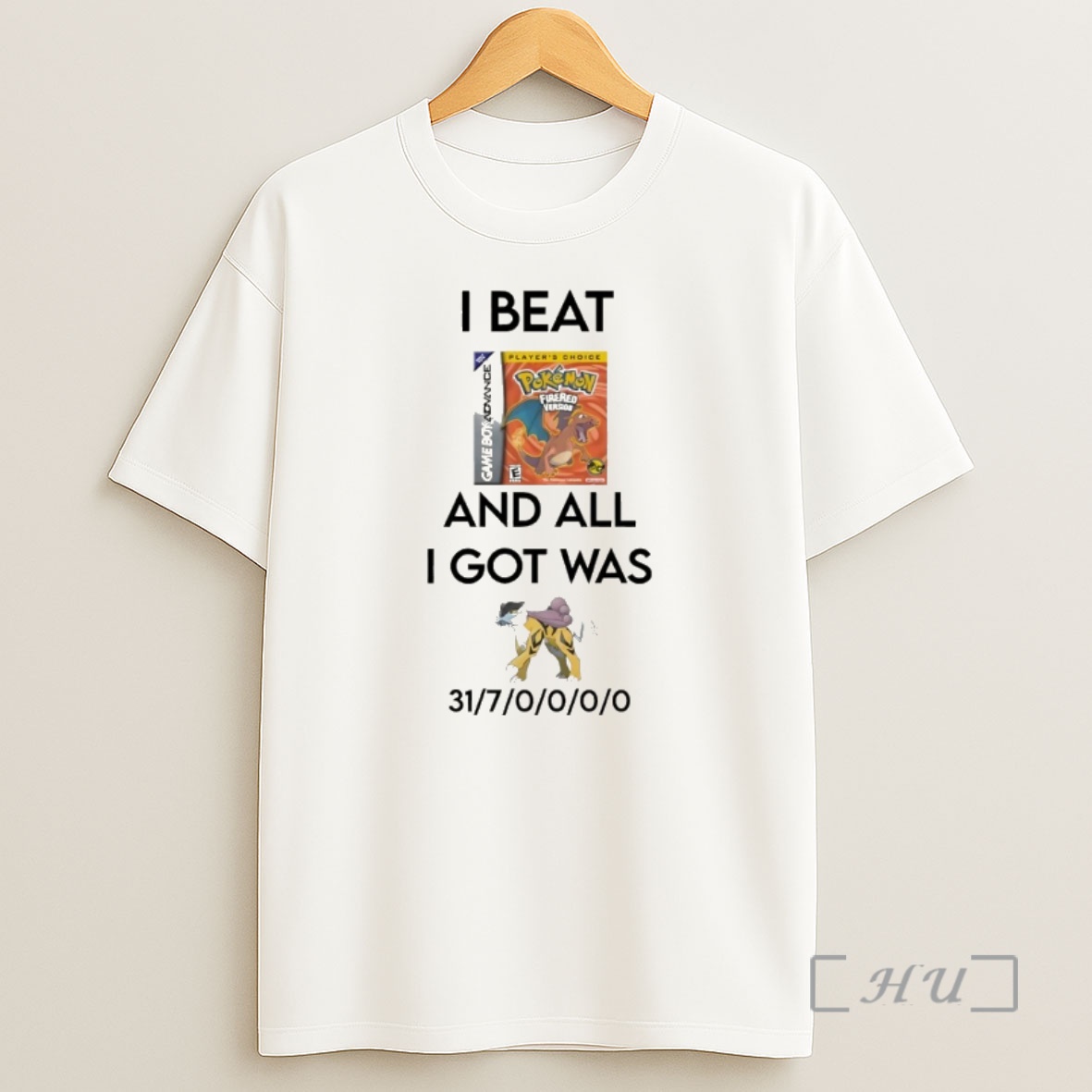 Officials Pokemon Firered Version I Beat And All I Got Was 31 7 0000 Shirt Sweatshirt Tee