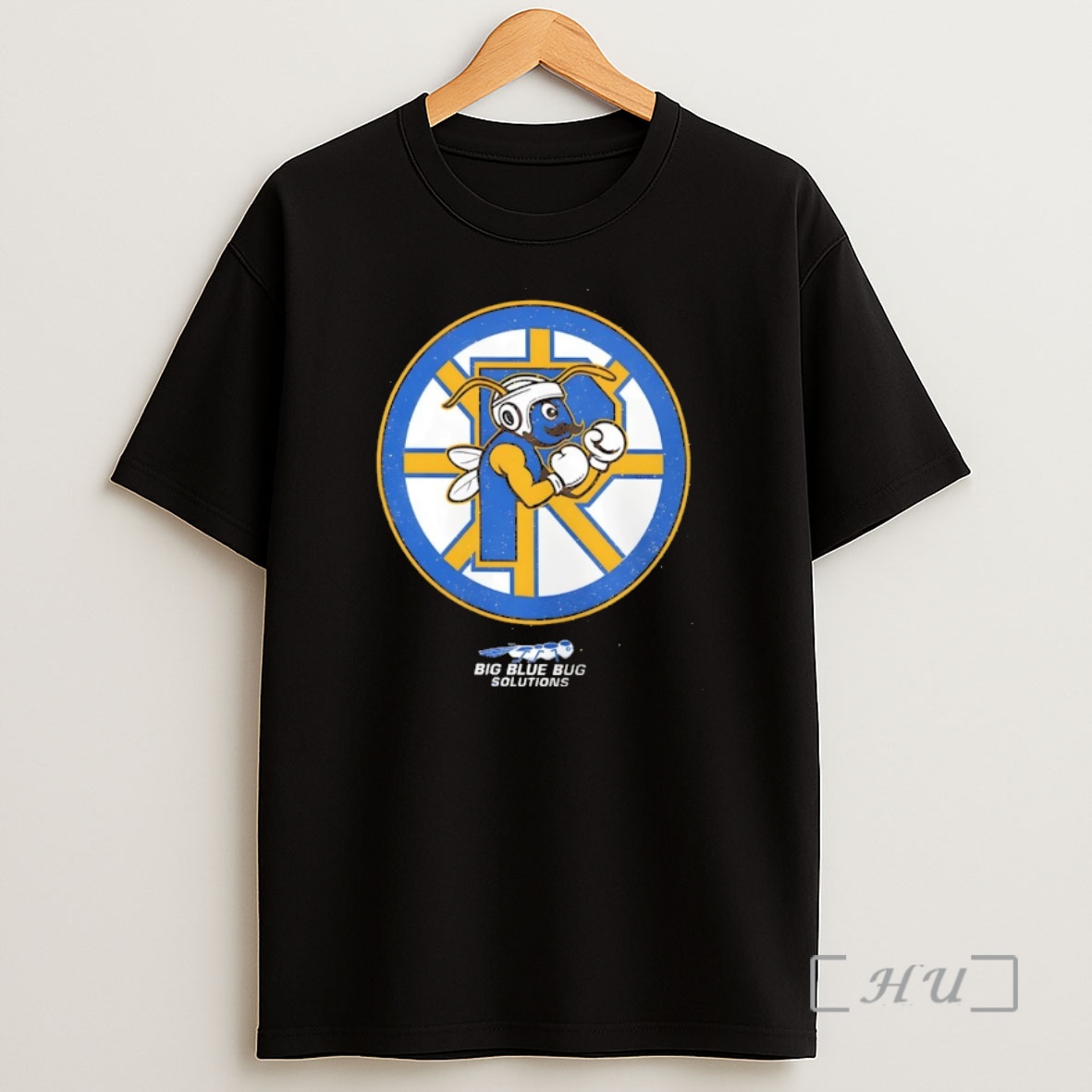 Officials Providence Bruins Hockey Big Blue Bug Solutions Logo Shirt Sweatshirt Tee