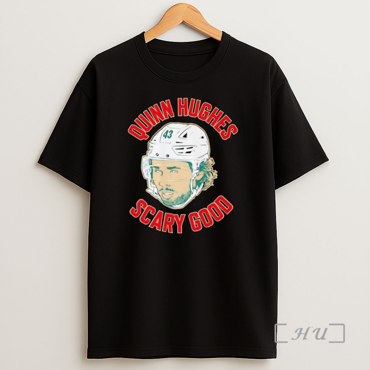 Officials Quinn Hughes Minnesota Wild Hockey Ghost Eyes Scary Good Shirt Sweatshirt Tee