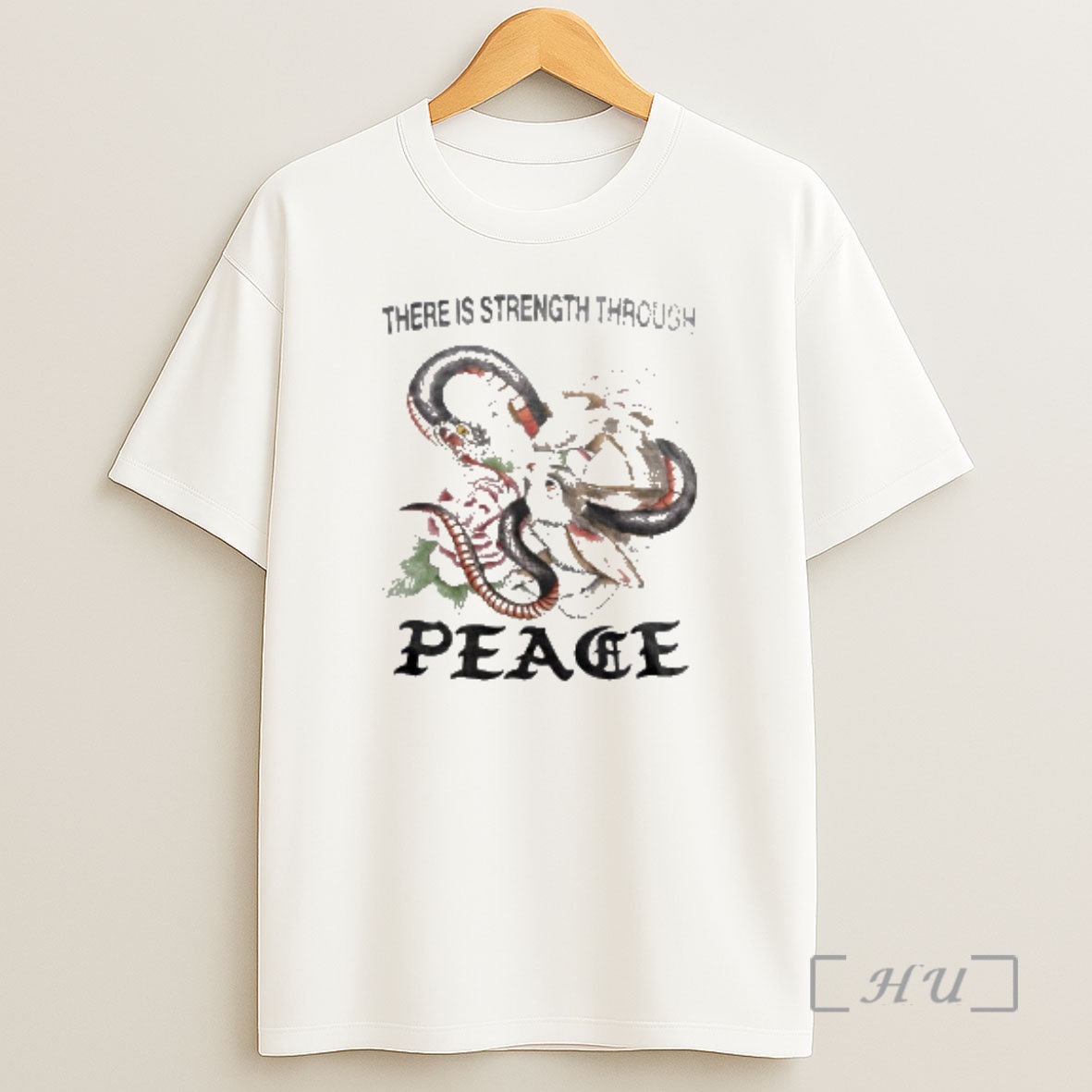 Officials Rabbit And Snake There Is Strength Through Peace Shirt Sweatshirt Tee