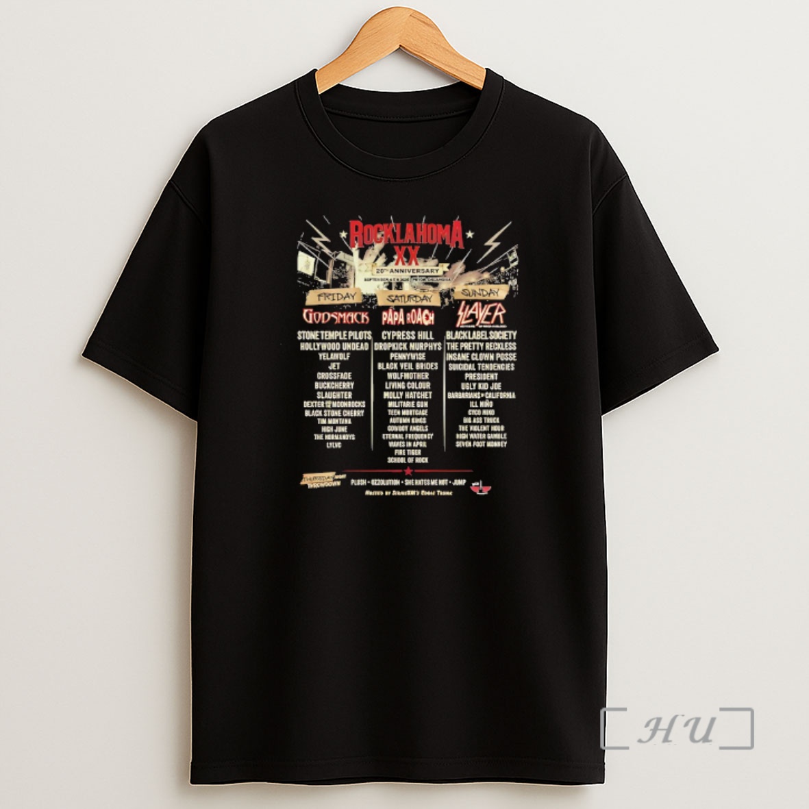 Officials Rocklahoma 20th Anniversary 2026 Full Lineup In Pryor Oklahoma On September 4 5 6 2026 Shirt Sweatshirt Tee