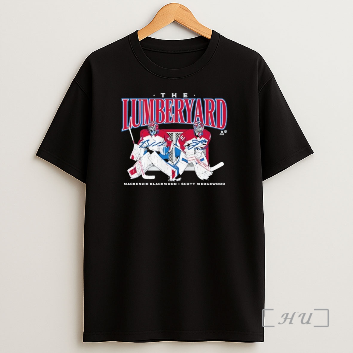 Officials Scott Wedgewood And Mackenzie Blackwood The Lumberyard Hockey Shirt Sweatshirt Tee