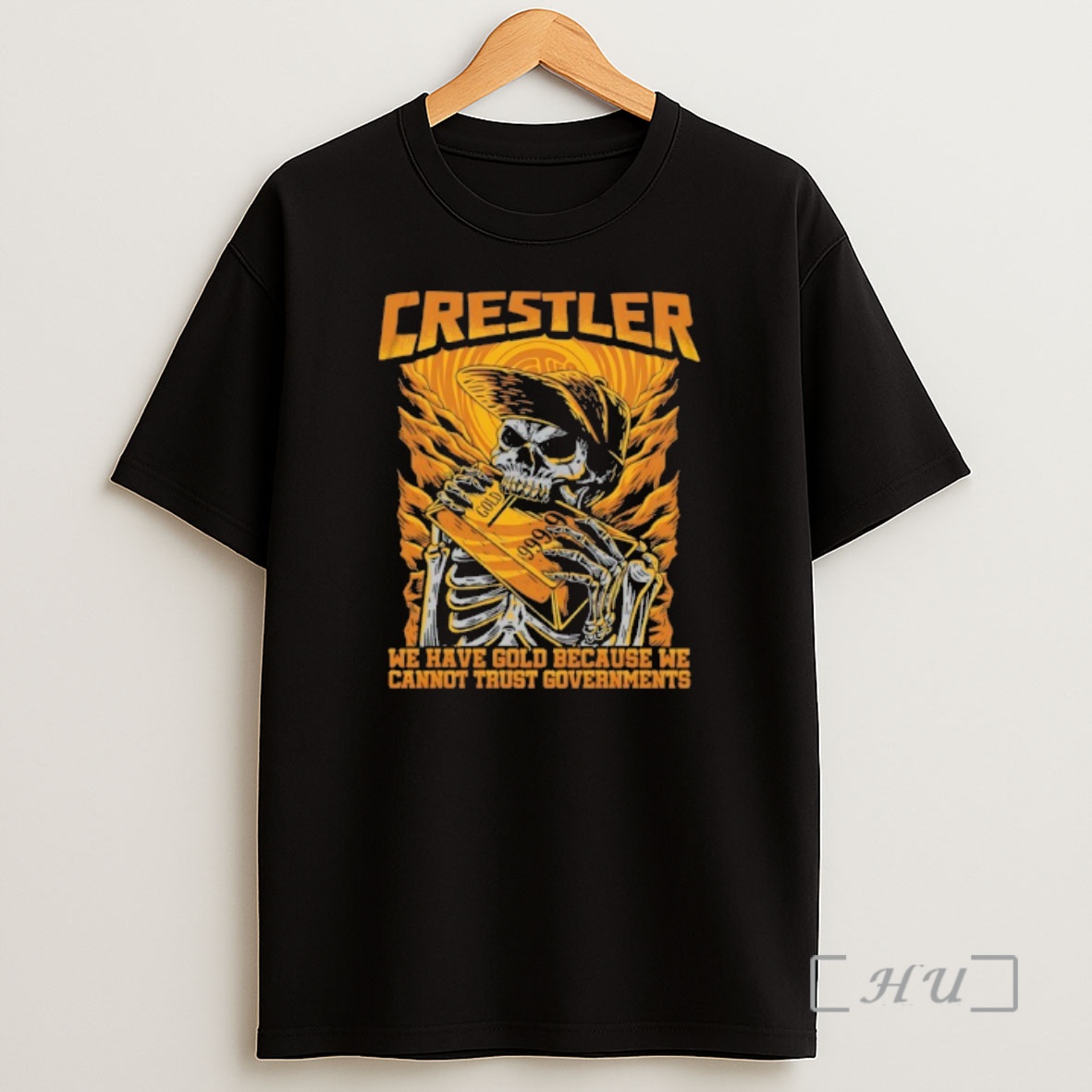 Officials Skeleton Crestler We Have Gold Because We Cannot Trust Government Graphic Shirt Sweatshirt Tee