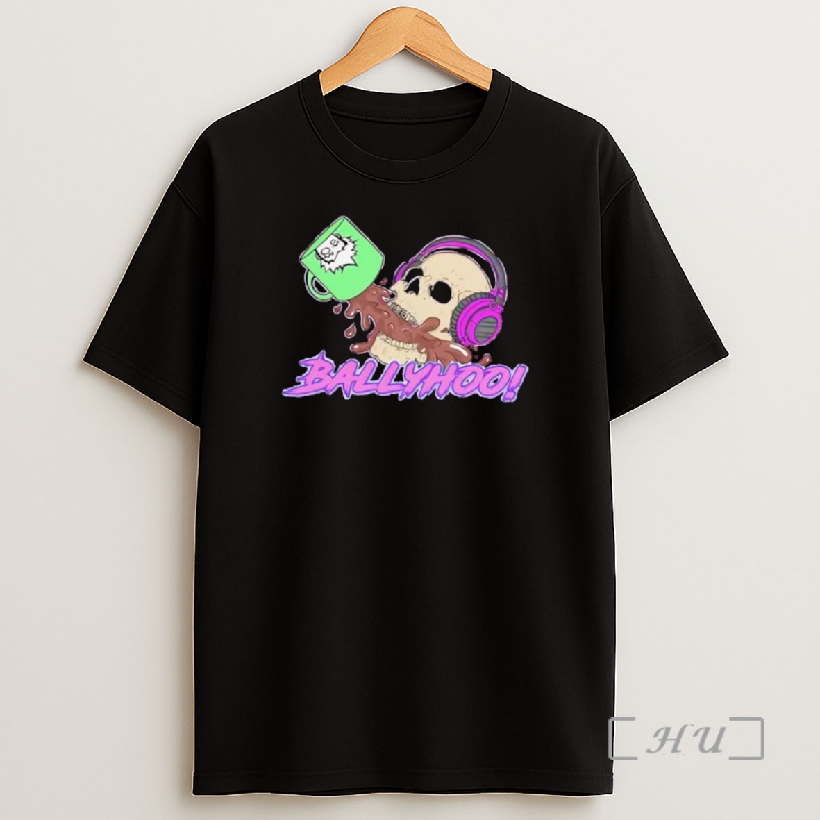 Officials Skull Ballyhoo Coffee Tie Dye Shirt Sweatshirt Tee