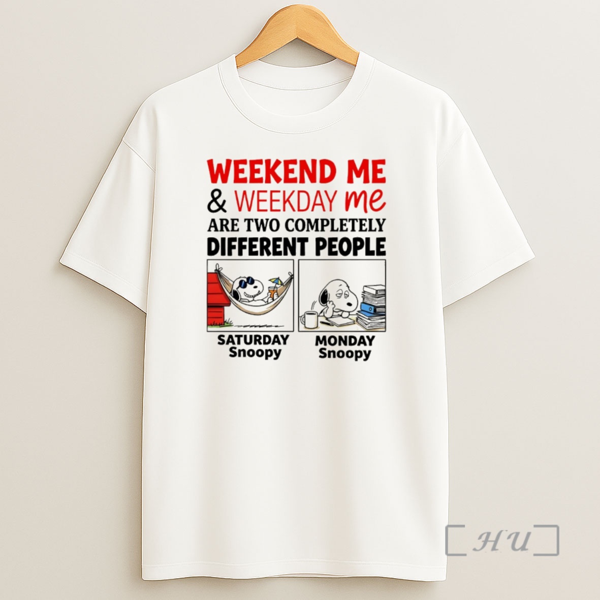 Officials Snoopy Weekend And Weekday Me Are Two Completely Different People Shirt Sweatshirt Tee