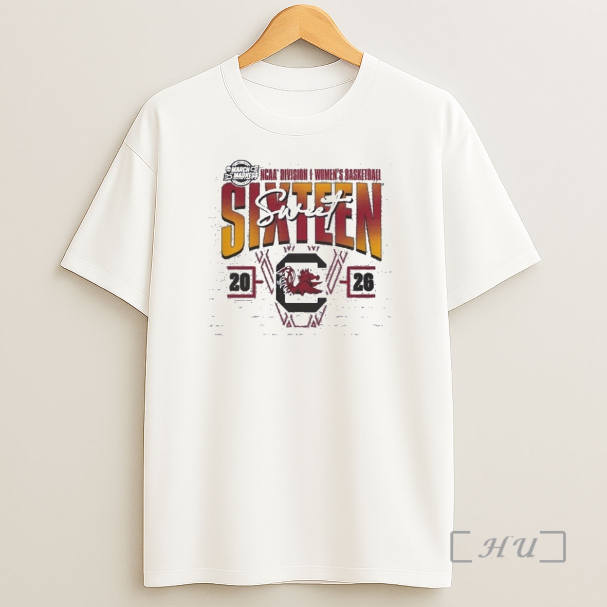 Officials South Carolina Gamecocks 2026 Ncaa Womens Basketball Tournament March Madness Sweet 16 Court Shot Shirt Sweatshirt Tee