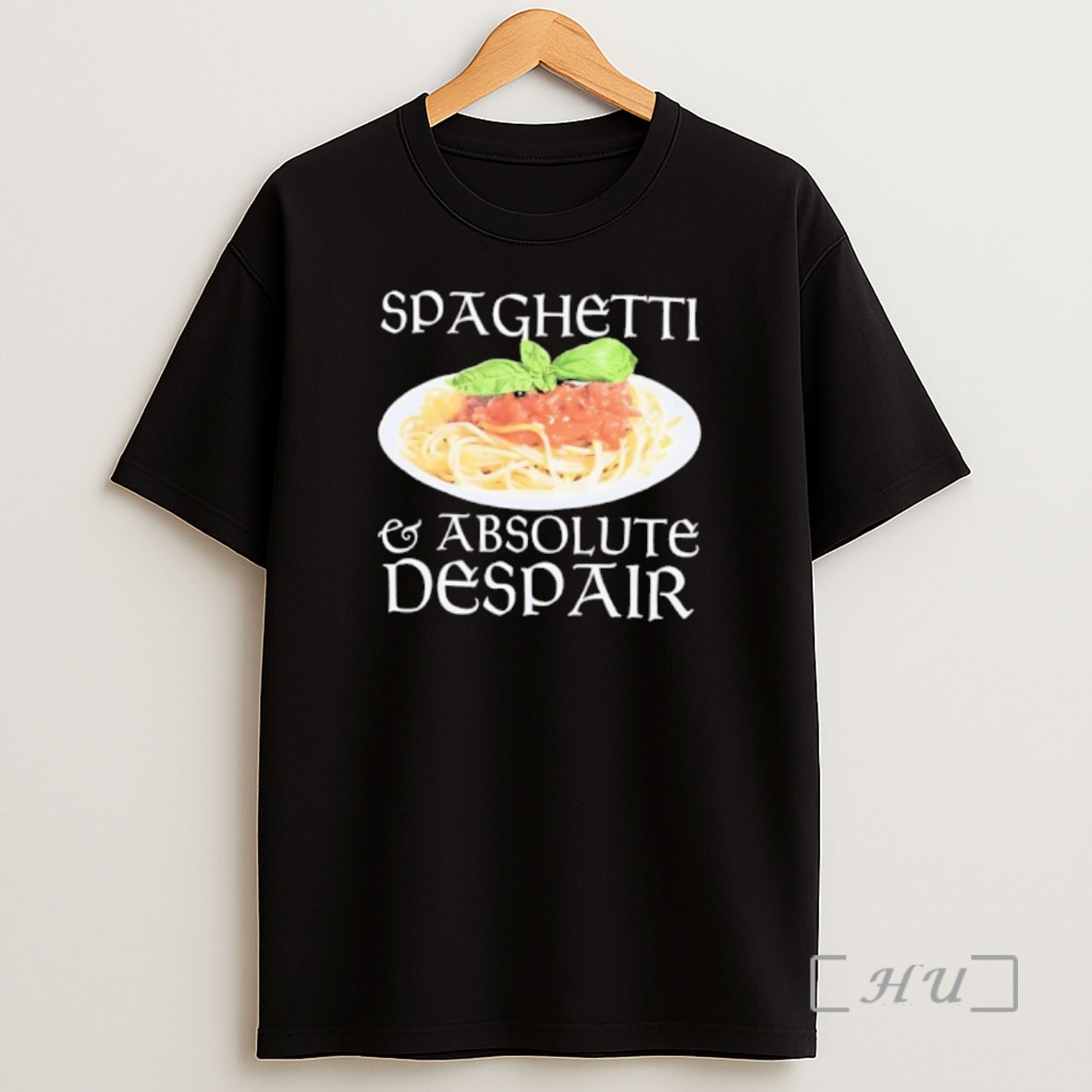 Officials Spaghetti And Absolute Despair Basil Pasta Food Meme Shirt Sweatshirt Tee