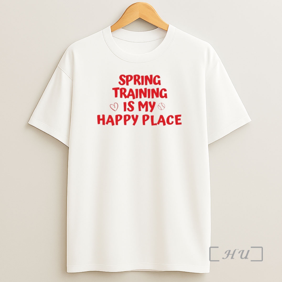 Officials Spring Training Is My Happy Place Baseball Shirt Sweatshirt Tee