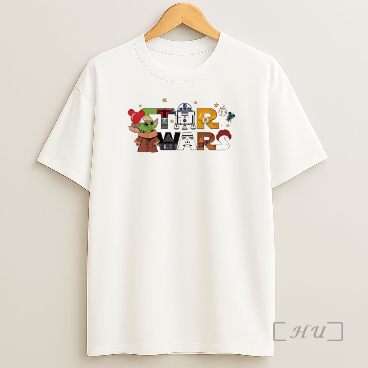Officials Star Wars Grogu R2 D2 And Character Letter Collage Shirt Sweatshirt Tee
