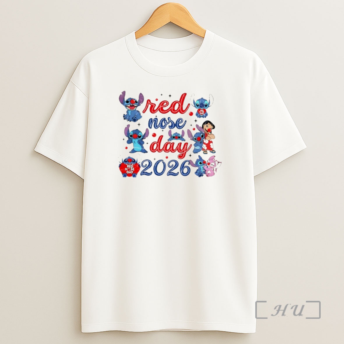 Officials Stitch Red Nose Day 2026 Cartoon Shirt Sweatshirt Tee