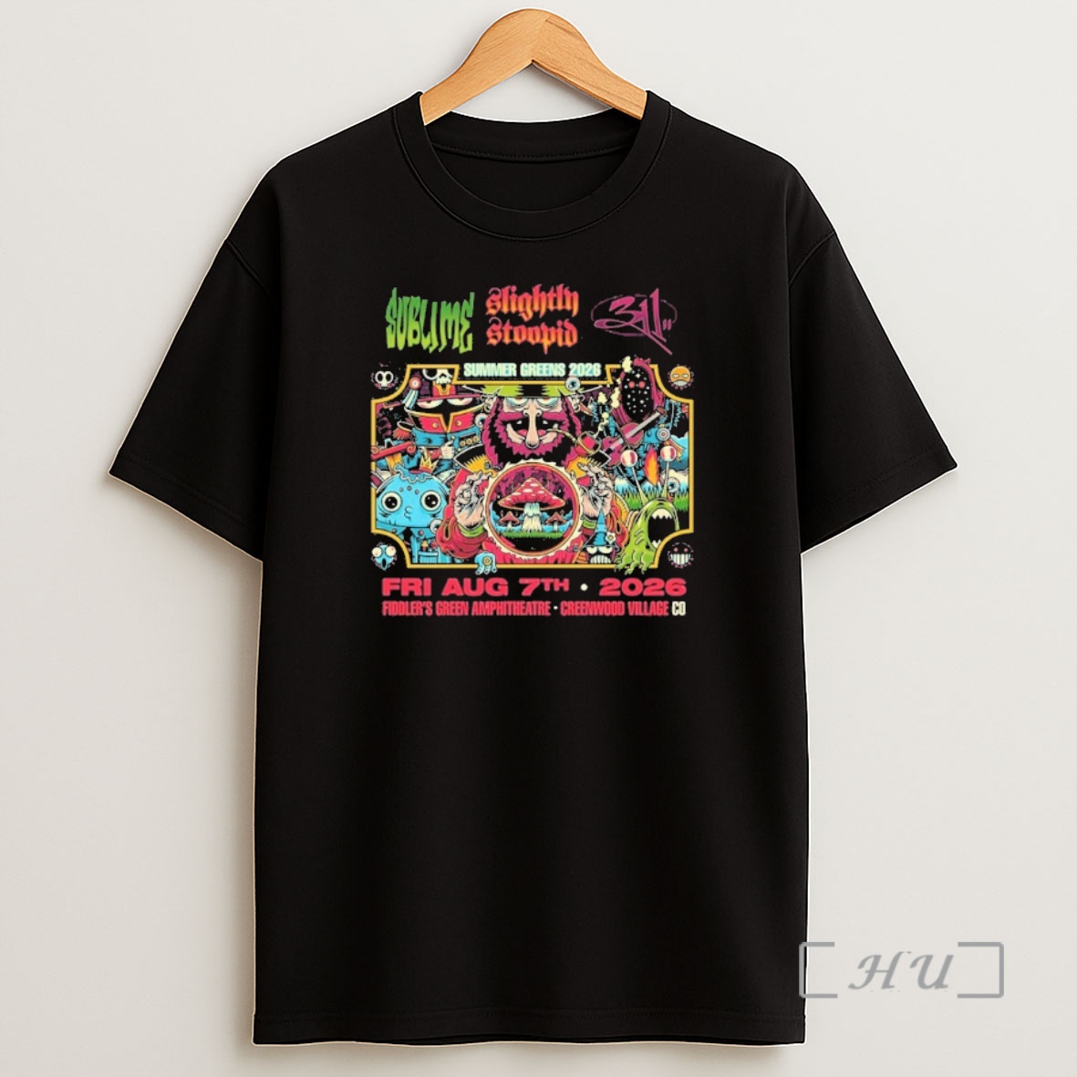 Officials Sublime Slightly Stoopid 311 Band Fiddlers Green Amphitheater 2026 Denver Co August 7th 1 Shirt Sweatshirt Tee