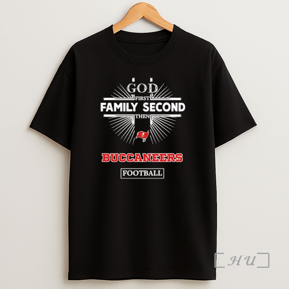 Officials Tampa Bay Buccaneers God First Family Second Then Buccaneers Football Shirt Sweatshirt Tee 1