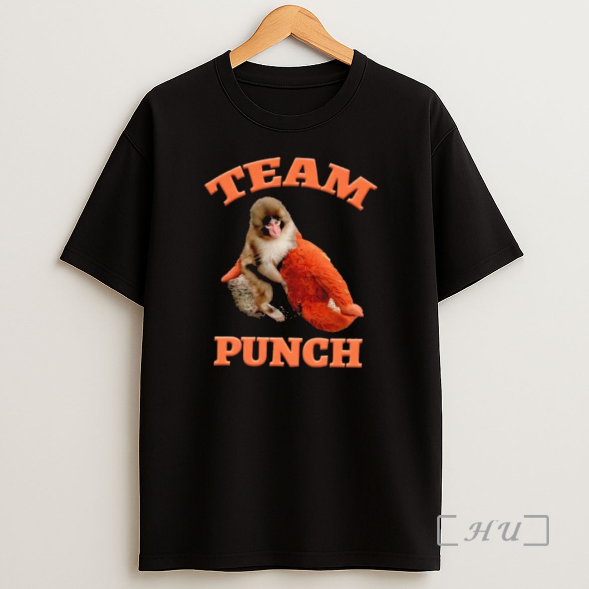 Officials Team Punch Japanese Macaque Monkey Holding Orange Plush Toy Shirt Sweatshirt Tee