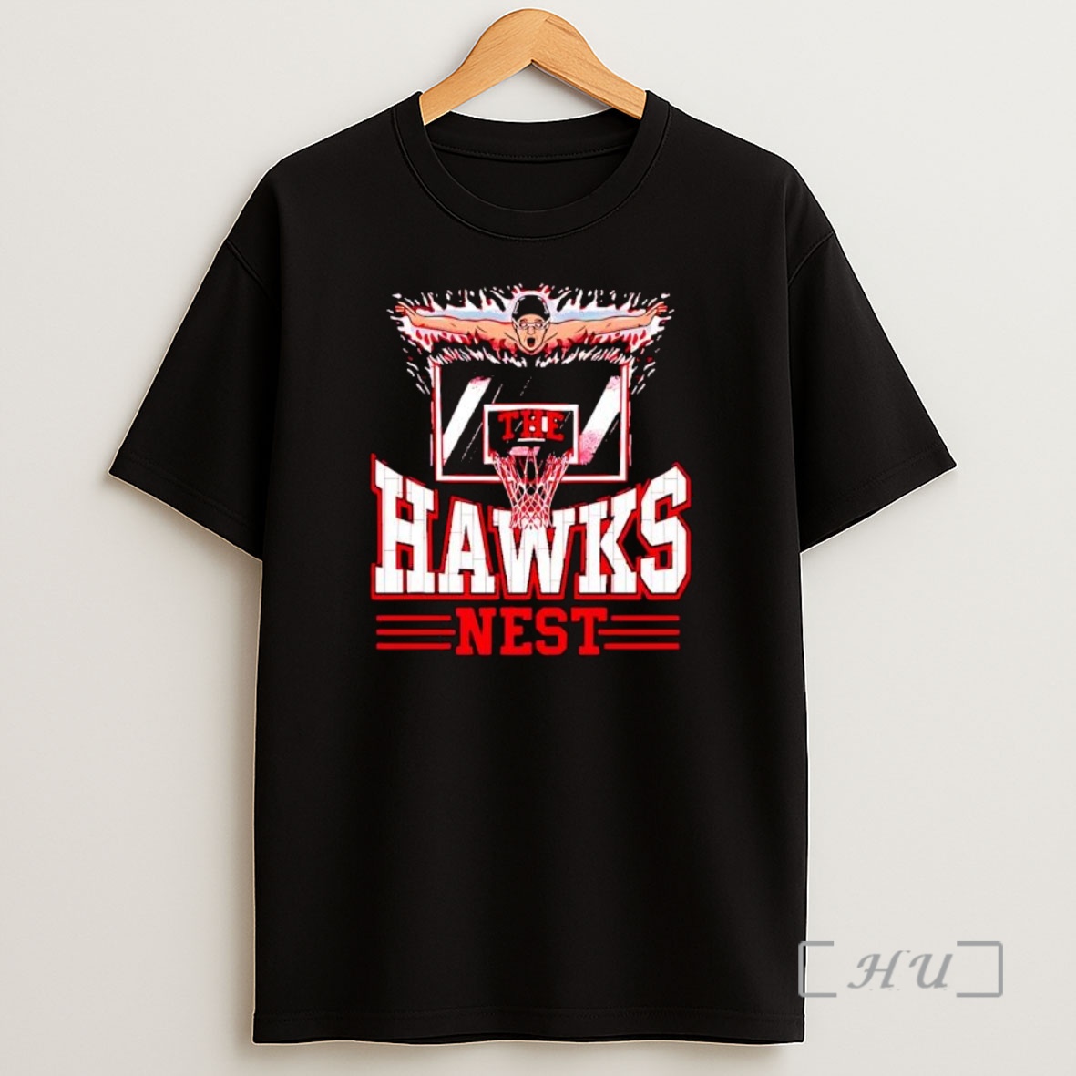 Officials The Hawks Nest Swimmer And Basketball Hoop Graphic Shirt Sweatshirt Tee