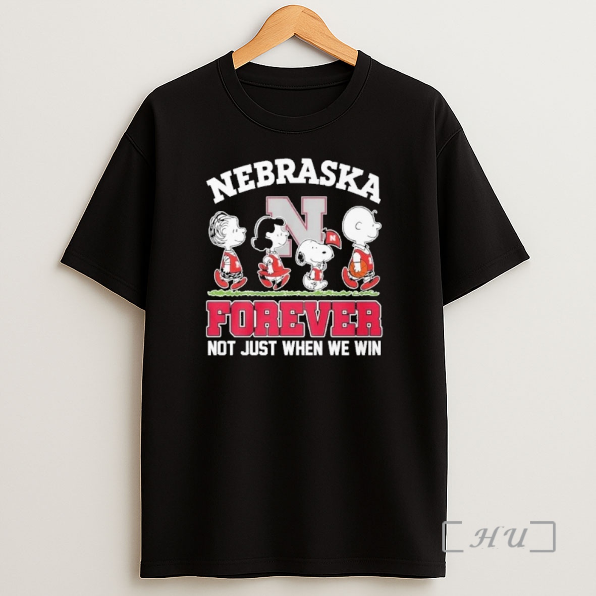 Officials The Peanuts X Nebraska Basketball Forever Not Just When We Win Shirt Sweatshirt Tee