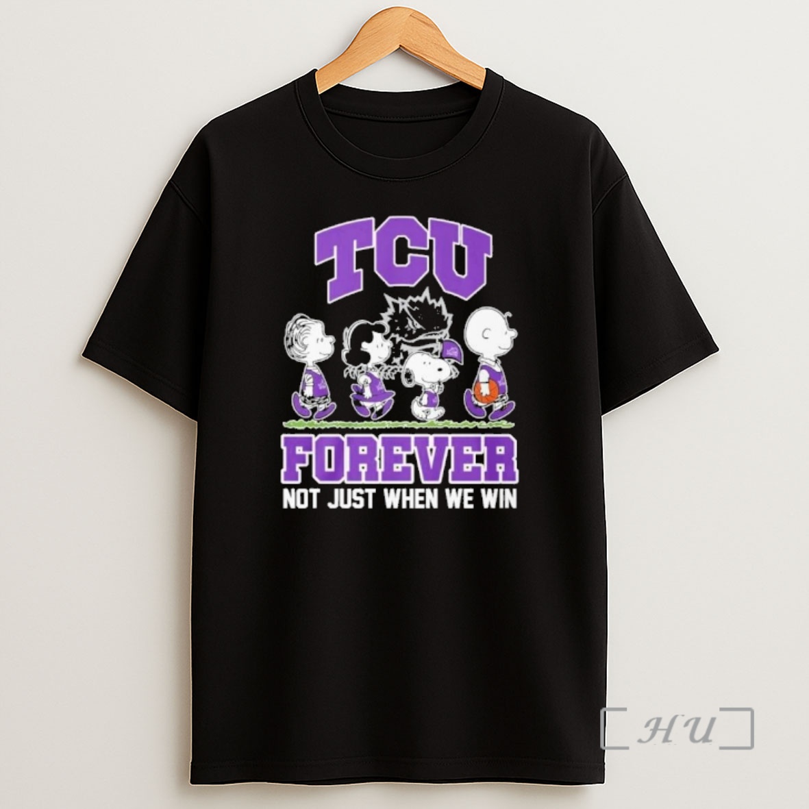 Officials The Peanuts X Tcu Basketball Forever Not Just When We Win Shirt Sweatshirt Tee