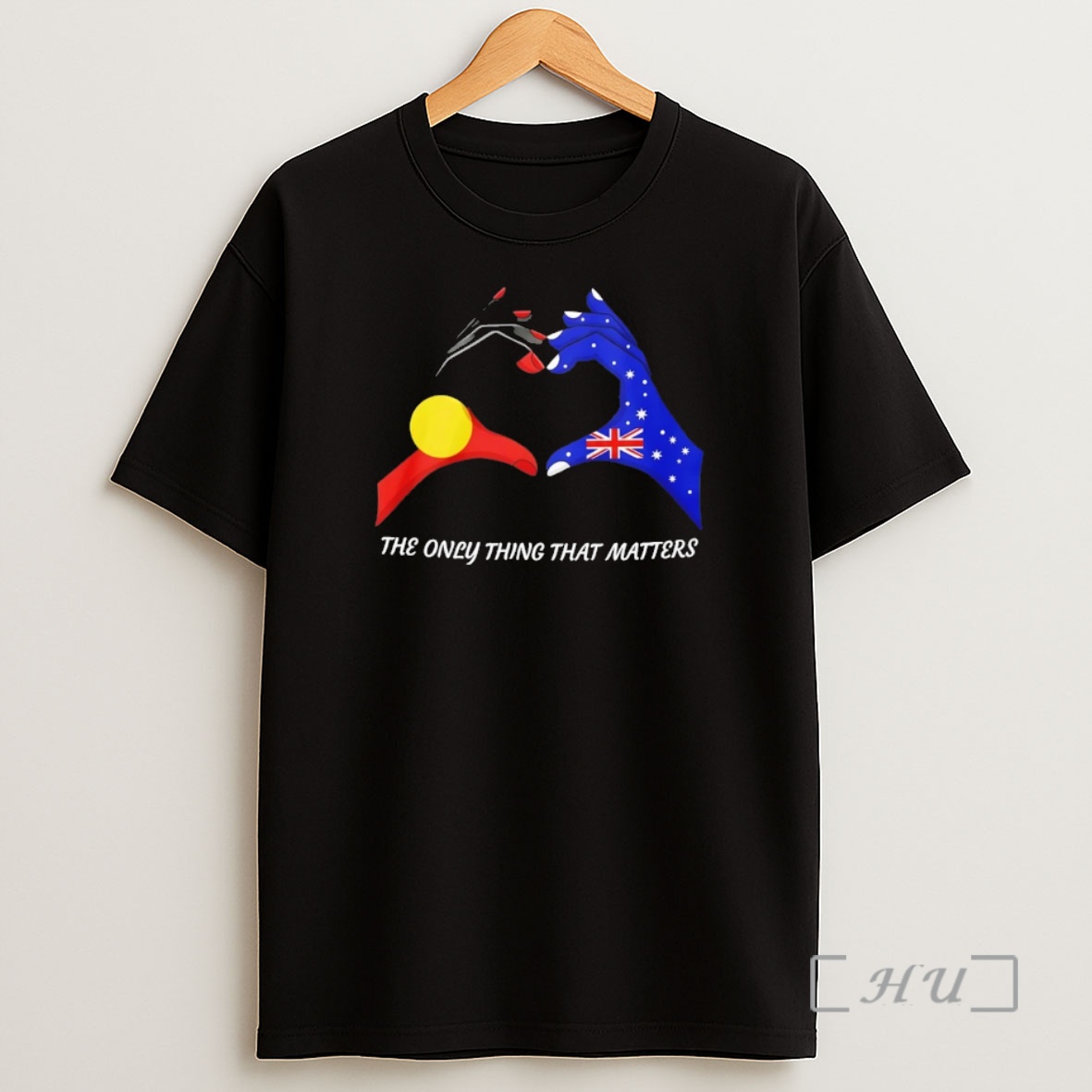 Officials The Only Thing That Matters Indigenous And Australian Flags Hand Shirt Sweatshirt Tee