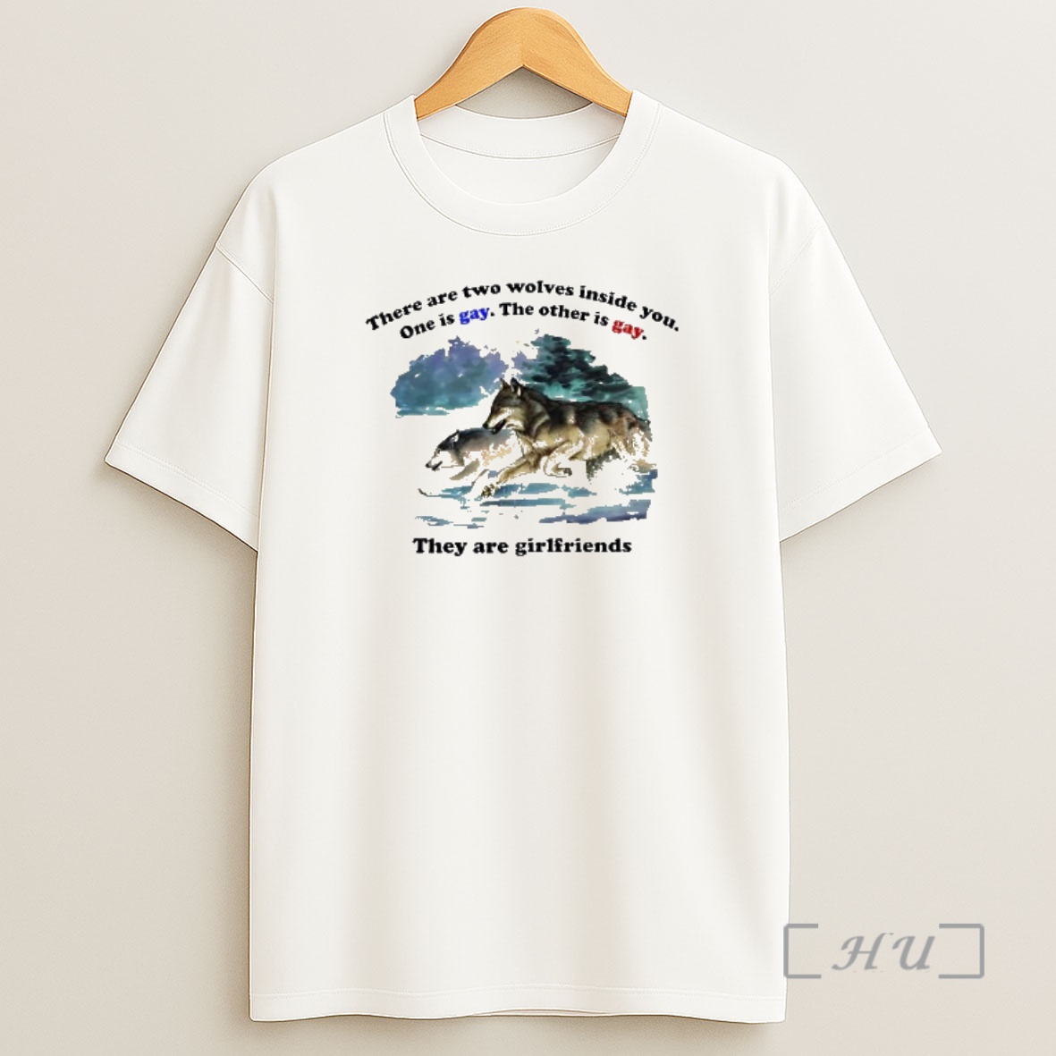 Officials Two Wolves Inside You They Are Girlfriends Shirt Sweatshirt Tee