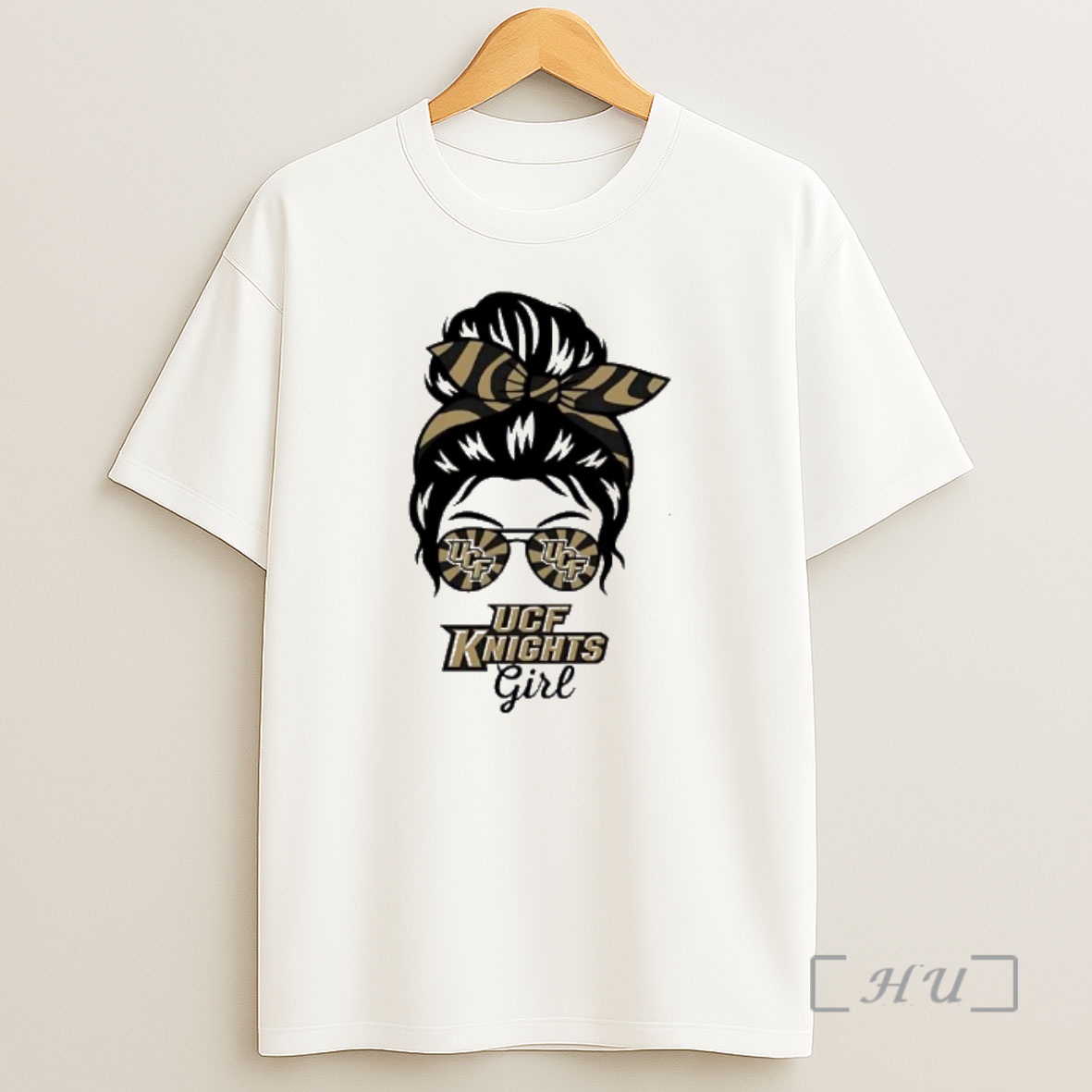 Officials Ucf Knights Girl Sunglasses Messy Bun Shirt Sweatshirt Tee