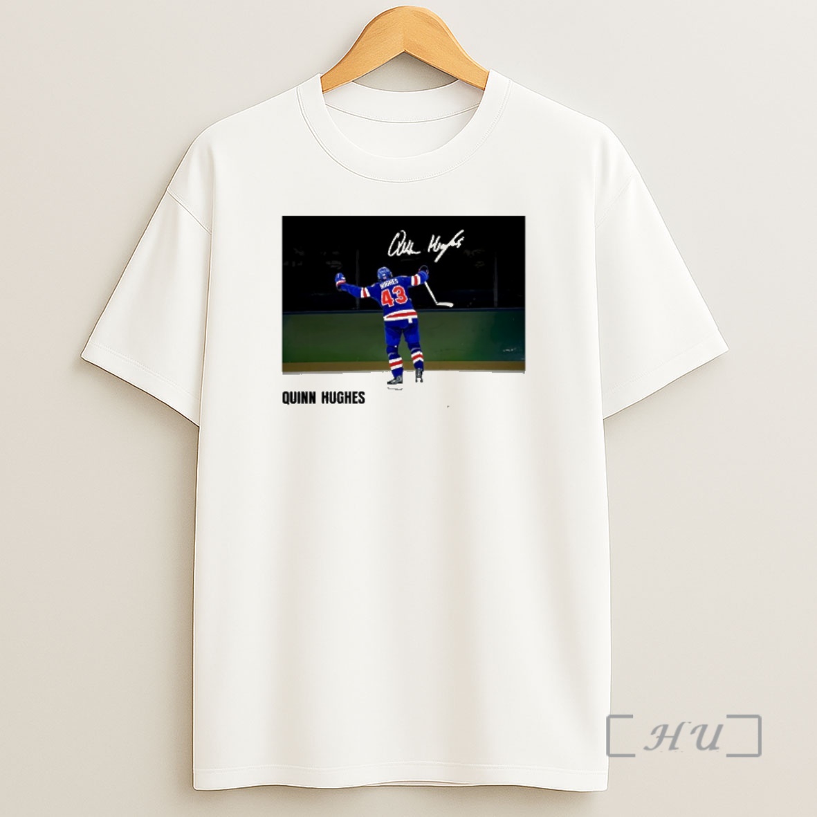 Officials Us Hockey Quinn Hughes 2026 Winter Olympics Gold Medal Autographed Shirt Sweatshirt Tee