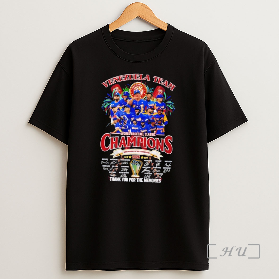 Officials Venezuela Winning Their First World Baseball Classic Championship Signatures Shirt Sweatshirt Tee